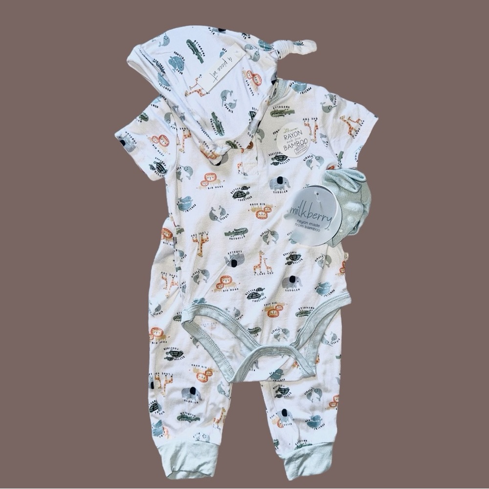 NWT Milkberry Bamboo 4pc Set